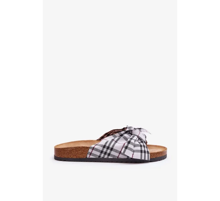 Dámské Skluzavky S Mašlí Na Platformě Šedá Vero