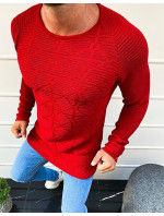 Červený pánský svetr WX1599