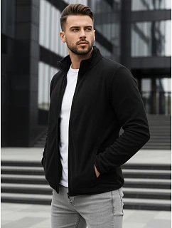 Pánská mikina na zip černá FashionStreet BX4771