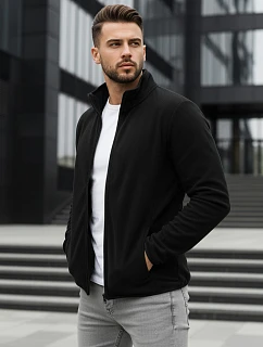 Pánská mikina na zip černá FashionStreet BX4771