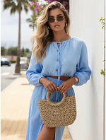 komplet damski bawełniany ze niebieski model 22198763 - FashionStreet komplet damski bawełniany ze niebieski model 22198763 - FashionStreet