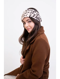 Art Of Polo 23472 Fuzzy Leopard dámská čelenka