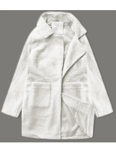 Dámská bunda typu beránek v barvě ecru J Style (5M3239-281)