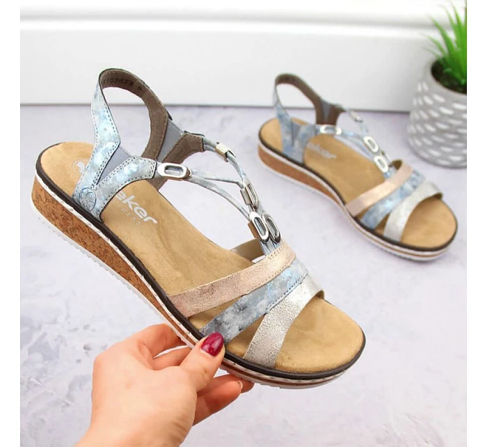 Pohodlné sandály W model 22050656 - Rieker Pohodlné sandály W model 22050656 - Rieker