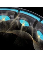 MAGNETICKÝ HULA HOP SET ČERNÝ/TYRKYSOVÝ HHM17 S POČÍTADLEM HMS + ZEŠTÍHLUJÍCÍ PÁS BR163 ČERVENÝ