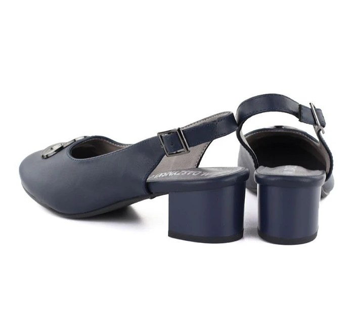 Dámské lodičky s otevřenou špičkou tmavě modré M.Daszynski model 22072492