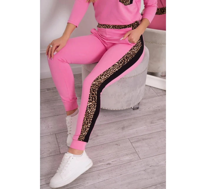 Leopardí sada světle růžová