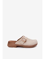 Dámské s přezkou  Světle béžové model 22094903 - Inblu