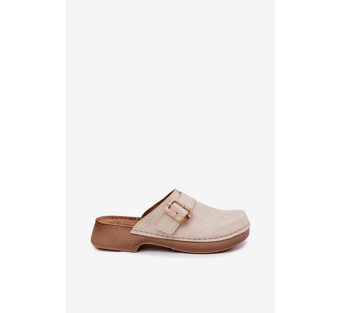 Dámské s přezkou  Světle béžové model 22094903 - Inblu