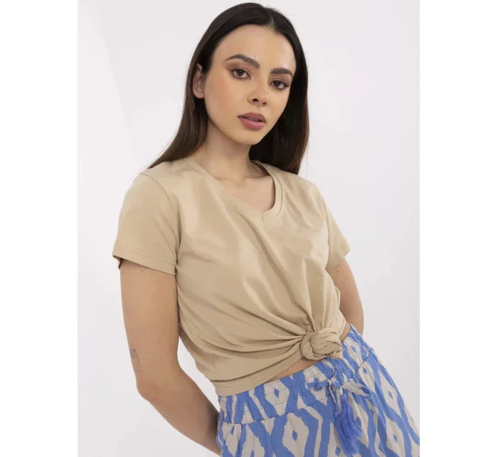 T shirt CLM TS model 21094502 beżowy - FPrice