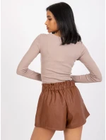 DHJ SN 5060 šortky.66P hnědá