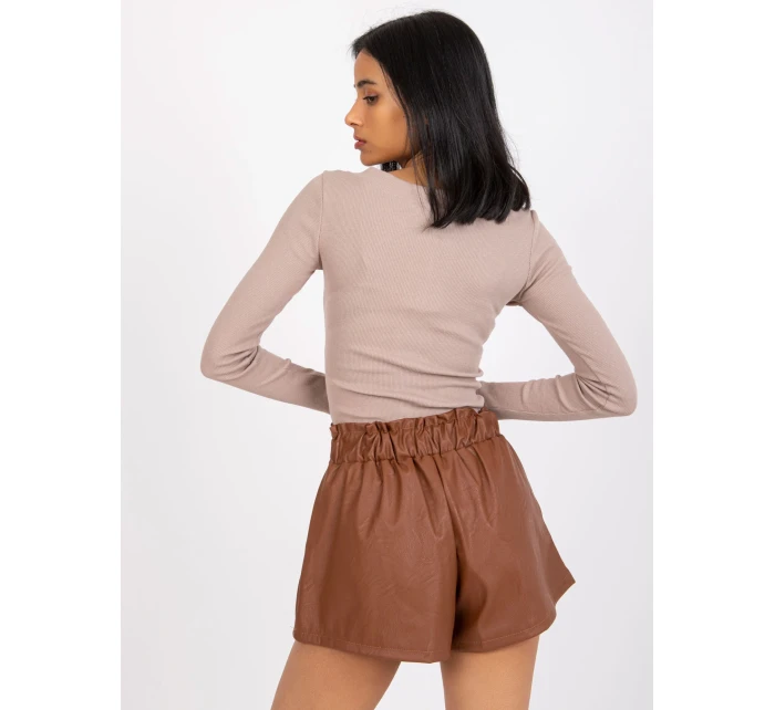 DHJ SN 5060 šortky.66P hnědá