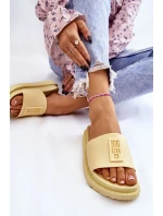 Dámské pantofle Big Star - žluté Dámské pantofle Big Star - žluté
