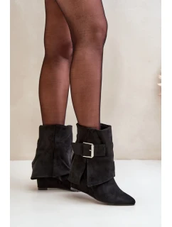 Boty na klínovém podpatku model 203527 Step in style