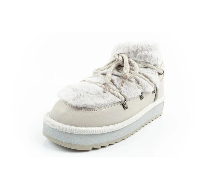 snow boots dámské zimní módní model 21394813 zateplené šedé dámské - D.Franklin