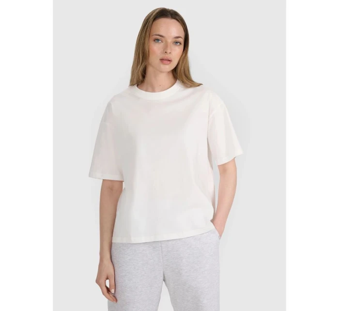 Dámské tričko oversize s potiskem 4F 4FRSS25TTSHF2692-11S Dámské tričko oversize s potiskem 4F 4FRSS25TTSHF2692-11S