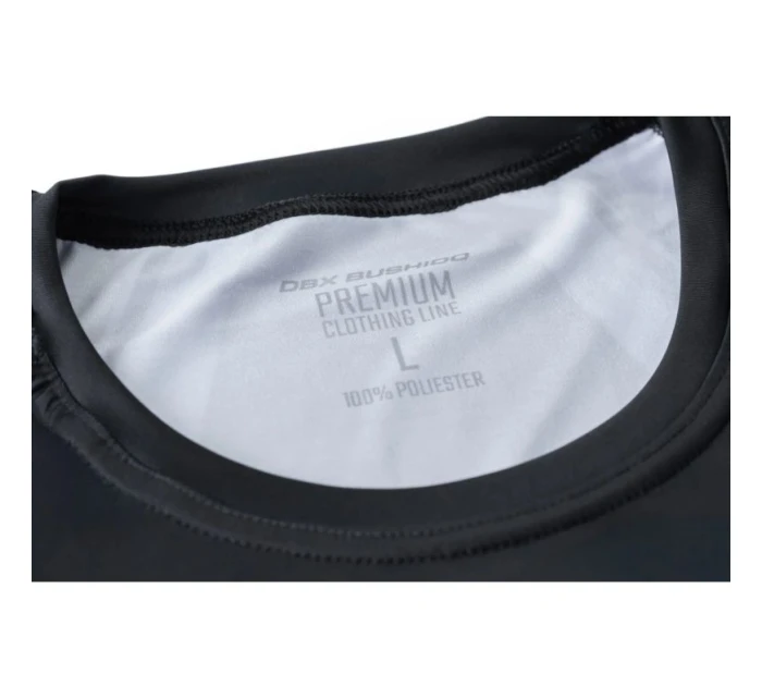 Rashguard šedý s dlouhým rukávem a logem DBX Bushido