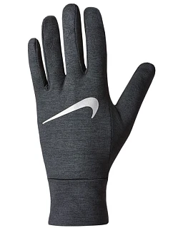 Dámské běžecké rukavice Nike Dri-Fit Fleece, šedé, model 22387593 velikost M/L