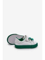 Dětské Tenisky Boty S Prstíkem Bílo-Zelené Pennyn Dětské Tenisky Boty S Prstíkem Bílo-Zelené Pennyn