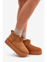 Nízké Sněhule Na Platformě Big Star model 21676190 Camel - Big Star Shoes Nízké Sněhule Na Platformě Big Star model 21676190 Camel - Big Star Shoes