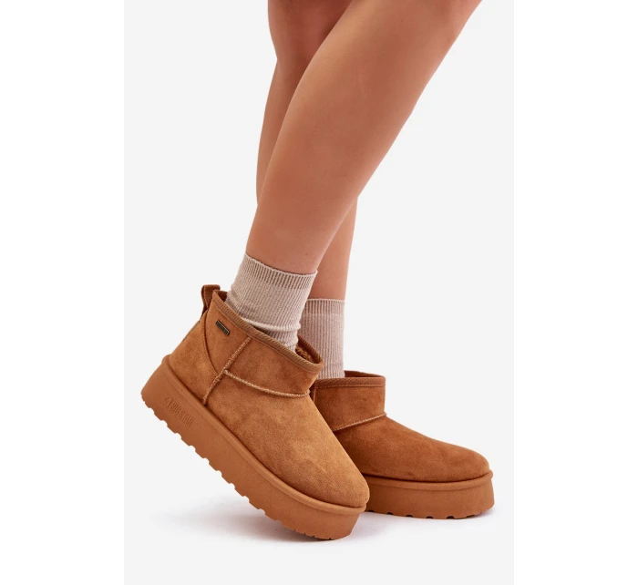 Nízké Sněhule Na Platformě Big Star model 21676190 Camel - Big Star Shoes Nízké Sněhule Na Platformě Big Star model 21676190 Camel - Big Star Shoes