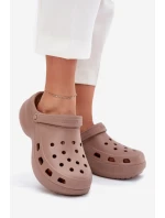 Dámské Pěnové Sandály Na Masivní Podešvi Big Star RR274A121 Tmavě béžové Dámské Pěnové Sandály Na Masivní Podešvi Big Star RR274A121 Tmavě béžové