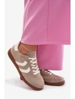 Dámské tenisky z eko semiše tmavě béžové Jesavella Dámské tenisky z eko semiše tmavě béžové Jesavella