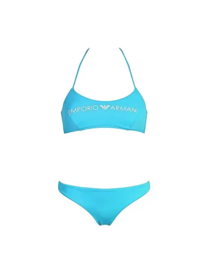 Dámské dvoudílné plavky modrá model 15018990 - Emporio Armani Dámské dvoudílné plavky modrá model 15018990 - Emporio Armani