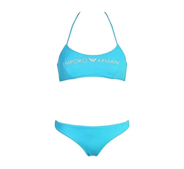 Dámské dvoudílné plavky modrá model 15018990 - Emporio Armani Dámské dvoudílné plavky modrá model 15018990 - Emporio Armani