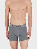 Pánské boxerky 2Pack 111912 4R720 černošedé - Emporio Armani