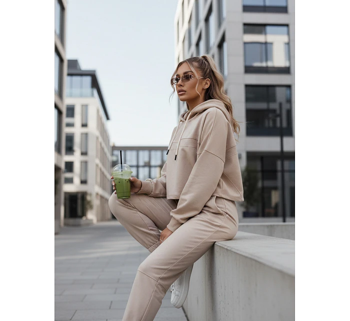 Dámská tepláková souprava light beige Dstreet model 21975278 - FashionStreet