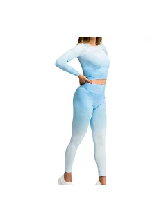 GymHero Ombre Rushguard s dlouhým rukávem LONG-BABYBLUE Modrá M