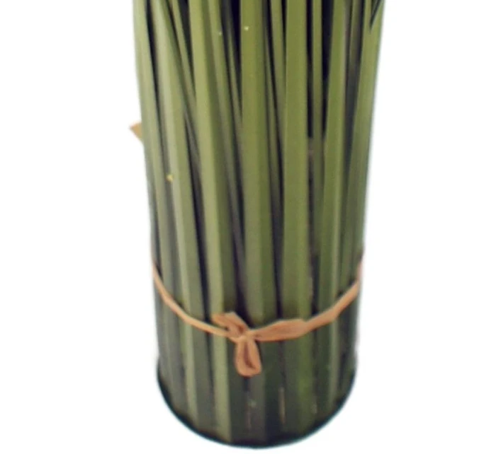 FALEŠNÁ TRÁVA JAKO ŽIVÁ S BÍLÝMI KULIČKAMI 70 CM