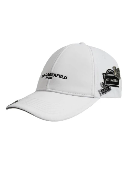 Kšiltovka Karl Lagerfeld Paris Beanie White - model 21932812