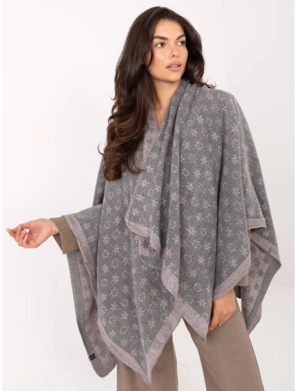 Poncho AT  szaro różowy model 21334840 - FPrice