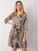 Šaty DHJ SK 11092A 2.01P černá a béžová Šaty DHJ SK 11092A 2.01P černá a béžová