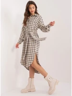 LK SK 509521 šaty.48 černá a béžová