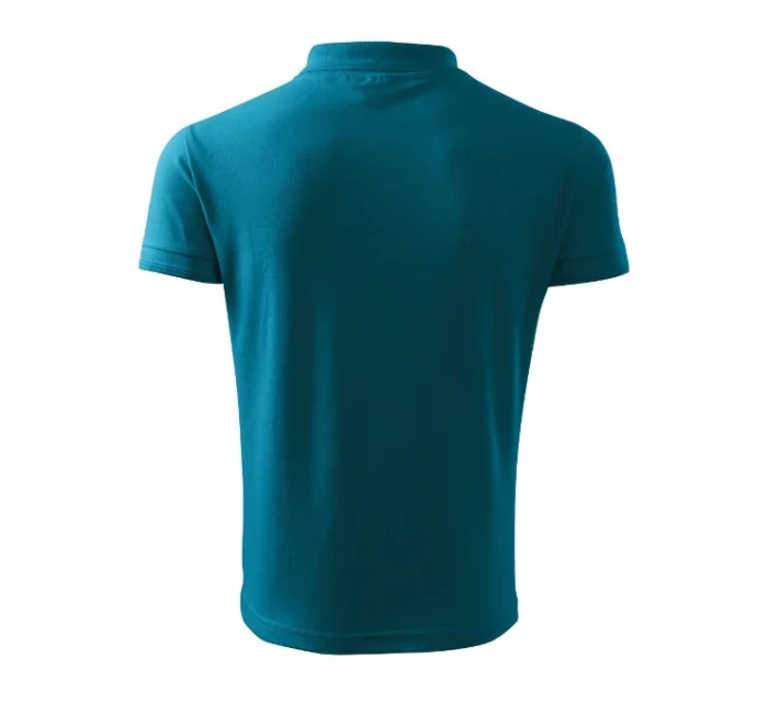 Pique Polo polokošile pánská tmavý tyrkys
