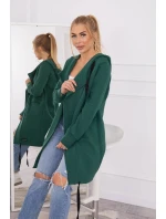 Zateplená bunda s kapucí 69413 tmavě zelená - Kesi
