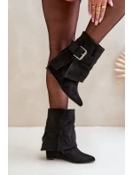 Boty na klínovém podpatku model 203527 Step in style Boty na klínovém podpatku model 203527 Step in style