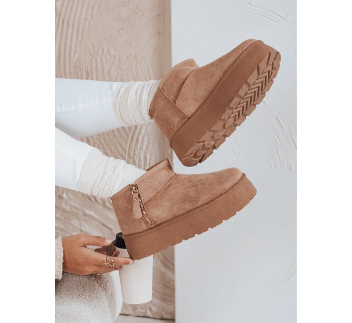 Dámské sněhule na platformě béžové model 21992062 - Dstreet