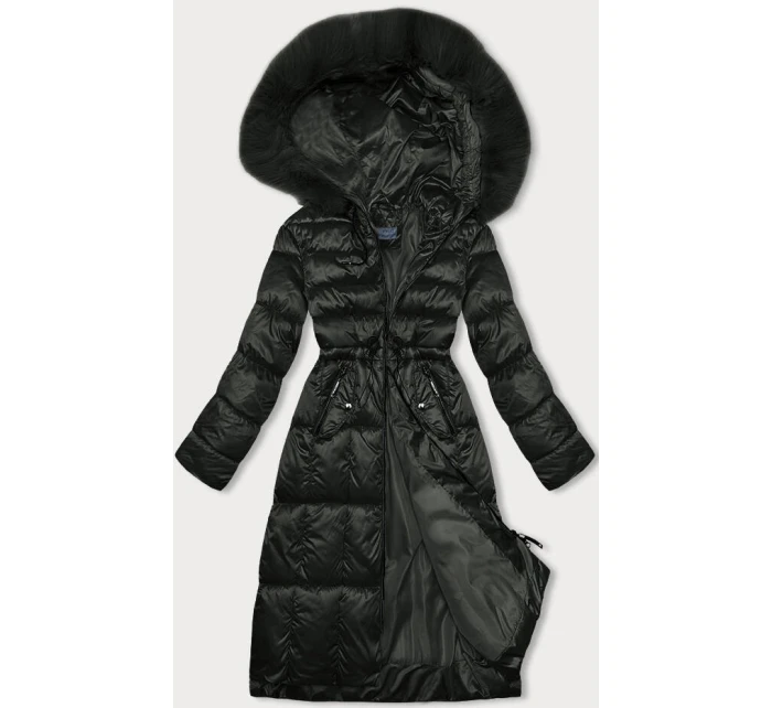 Vypasovaná dámská zimní bunda v army barvě S'west (B8207-B8282-11)