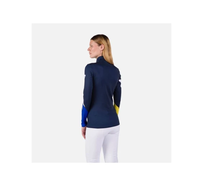 Rossignol T-shirt W Booster 1/2 Zip Top blue dámské