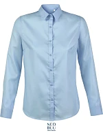 NEOBLU Blaise Women Mikro keprová halenka s dlouhým rukávem 24.3183 soft blue NEOBLU Blaise Women Mikro keprová halenka s dlouhým rukávem 24.3183 soft blue