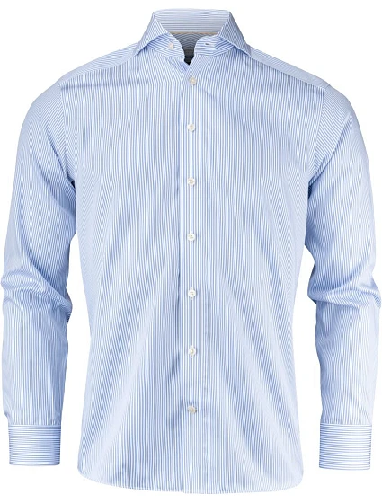 J.Harvest & Frost YB 50 Slim Men Keprová košile s dlouhým rukávem 63.5002 sky blue stripe J.Harvest & Frost YB 50 Slim Men Keprová košile s dlouhým rukávem 63.5002 sky blue stripe
