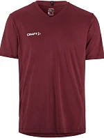 Craft Teamwear Squad Go Jersey Solid M Pánské sportovní tričko s výstřihem do V 82.5560 maroon