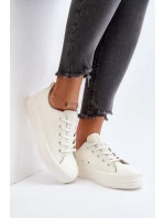 Dámské tenisky z ekologické kůže Big Star model 21649521 Bílé - Big Star Shoes Dámské tenisky z ekologické kůže Big Star model 21649521 Bílé - Big Star Shoes