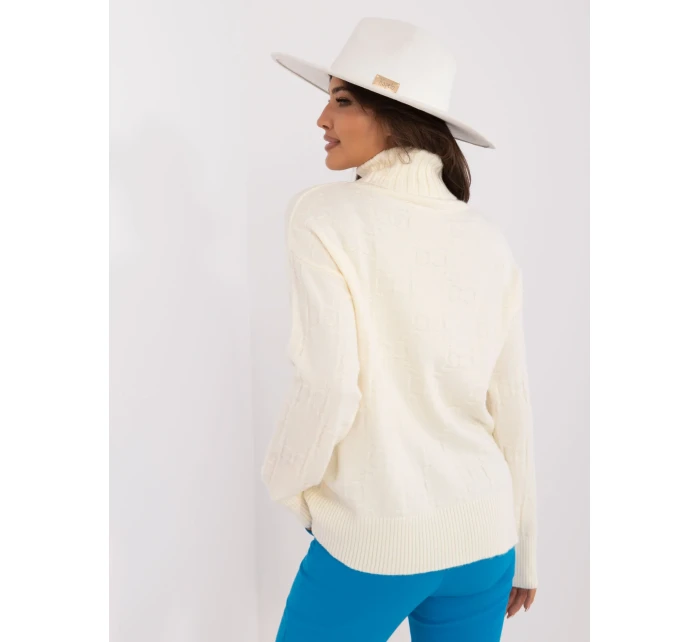 Sweter AT SW ecru model 20459144 - FPrice Sweter AT SW ecru model 20459144 - FPrice