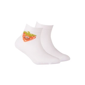 TENKÉ PONOŽKY BARVA 6-11 LET DÍVKY BÍLÉ 30-32