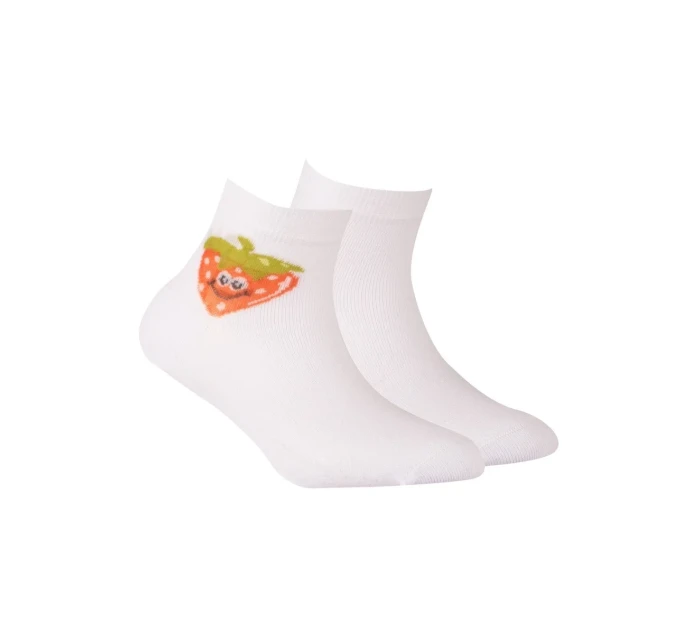 TENKÉ PONOŽKY BARVA 6-11 LET DÍVKY BÍLÉ 30-32